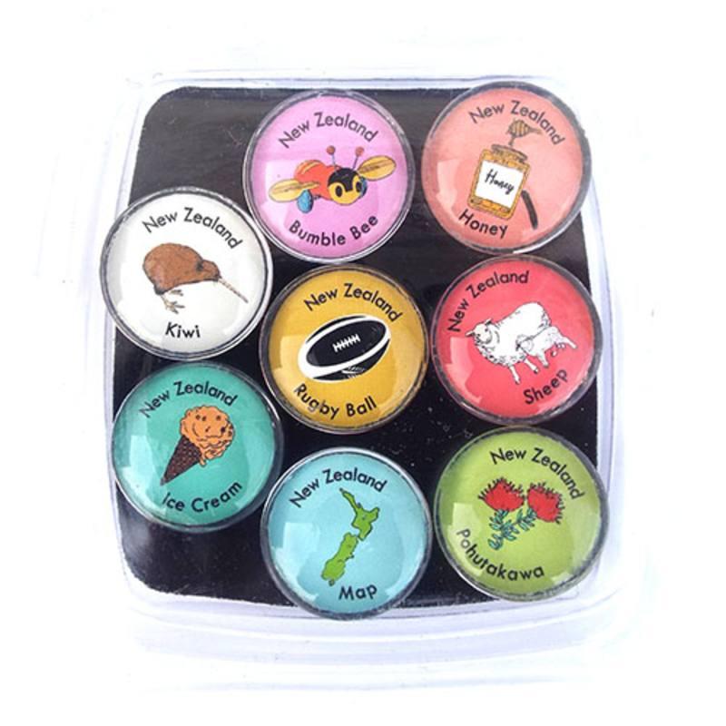 Set of 8 sheep fridge magnets